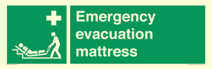 Emergency evacuation mattress